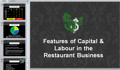 Capital and Labour Cost