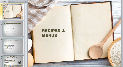 Recipes & Menus