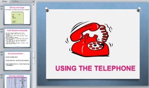 Using the Telephone