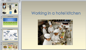 Working in a Hotel Kitchen 